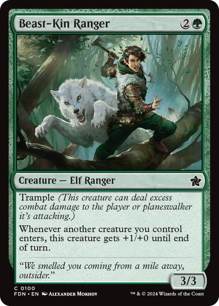Beast-Kin Ranger 100 Foundations MTG C NM
