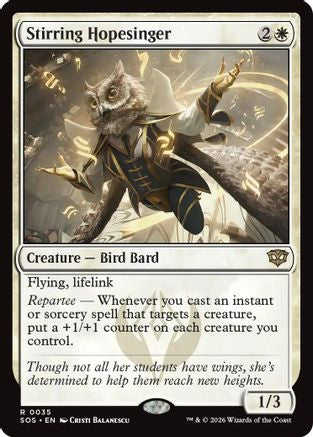 Stirring Hopesinger 35 Secrets of Strixhaven MTG R NM
