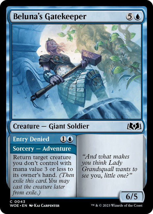 Beluna's Gatekeeper 43 Wilds of Eldraine MTG C NM