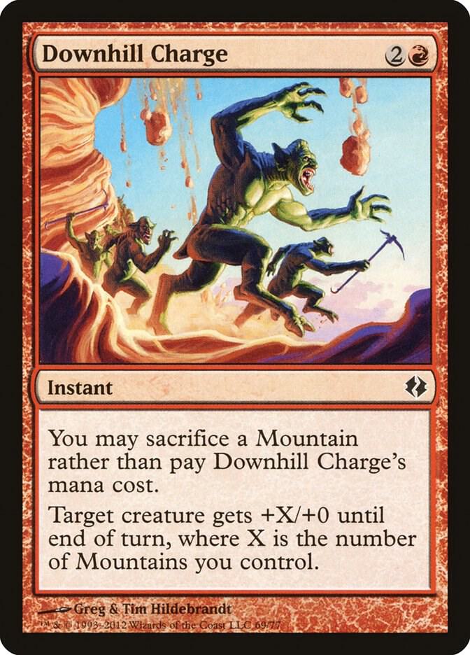 Downhill Charge 69 Duel Decks: Venser vs. Koth MTG C NM