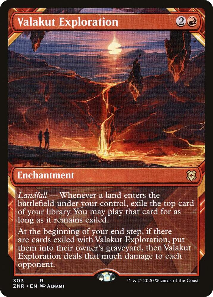 Valakut Exploration (Showcase) 303 Zendikar Rising MTG R NM
