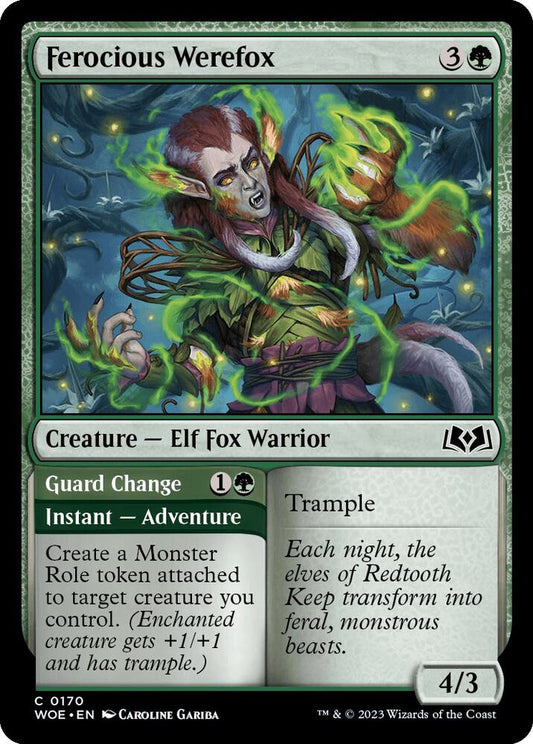Ferocious Werefox 170 Wilds of Eldraine MTG C NM