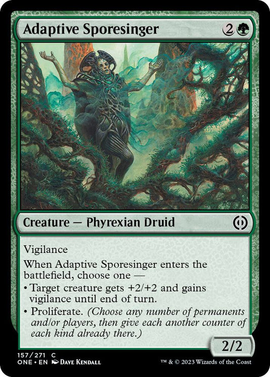 Adaptive Sporesinger 157 Phyrexia: All Will Be One MTG C NM