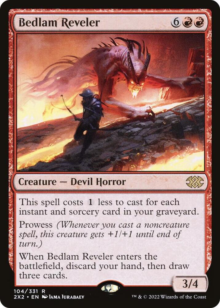 Bedlam Reveler 104 Double Masters 2022 MTG R NM