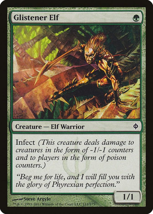 Glistener Elf 111 New Phyrexia MTG C NM