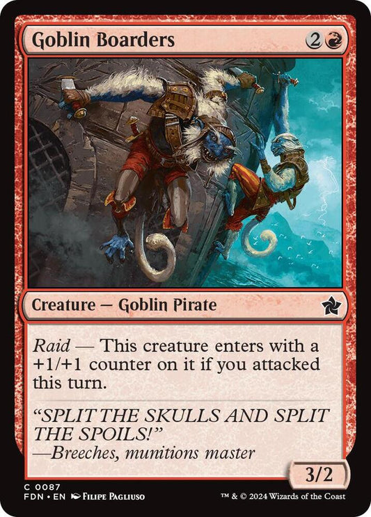 Goblin Boarders 87 Foundations MTG C NM