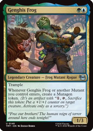 Genghis Frog 0148 Teenage Mutant Ninja Turtles MTG R NM