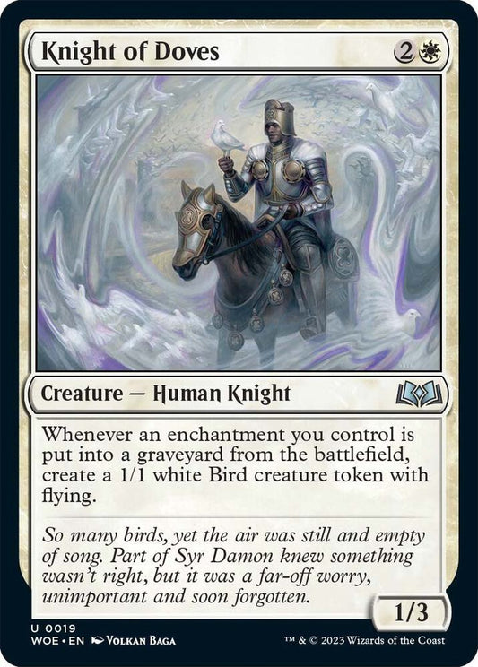 Knight of Doves 19 Wilds of Eldraine MTG UC NM