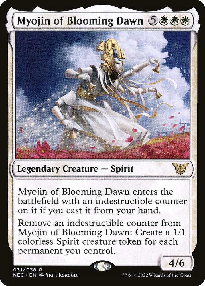 Myojin of Blooming Dawn 31 Commander: Kamigawa: Neon Dynasty MTG R NM