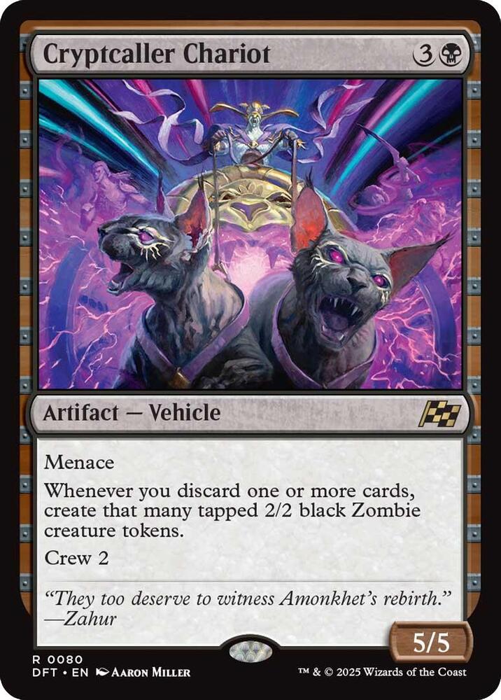 Cryptcaller Chariot 80 Aetherdrift MTG R NM