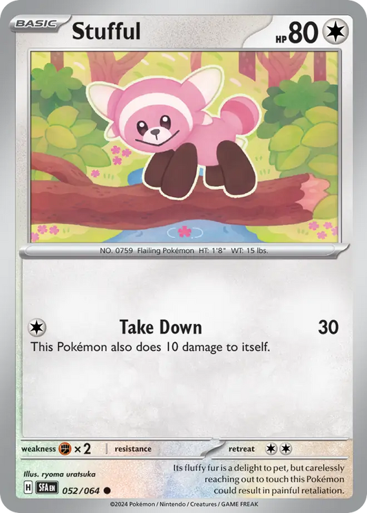 Stufful 052/064 Shrouded Fable Pokemon C NM