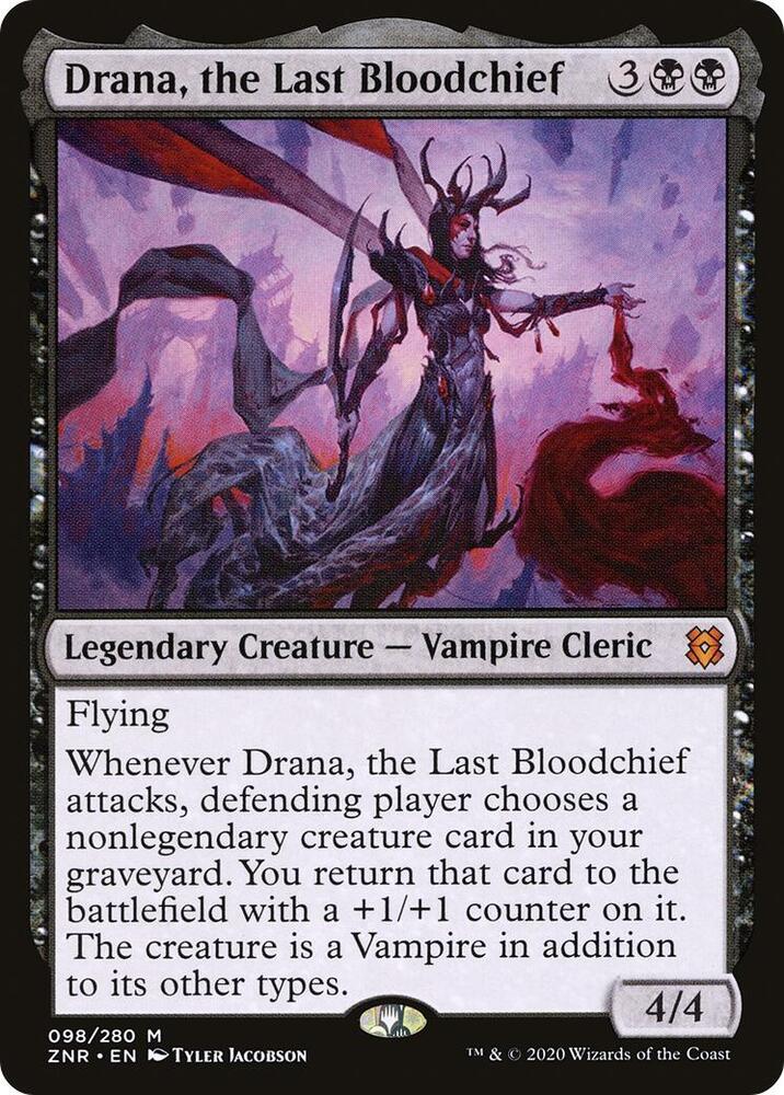 Drana, the Last Bloodchief 98 Zendikar Rising MTG Mythic NM