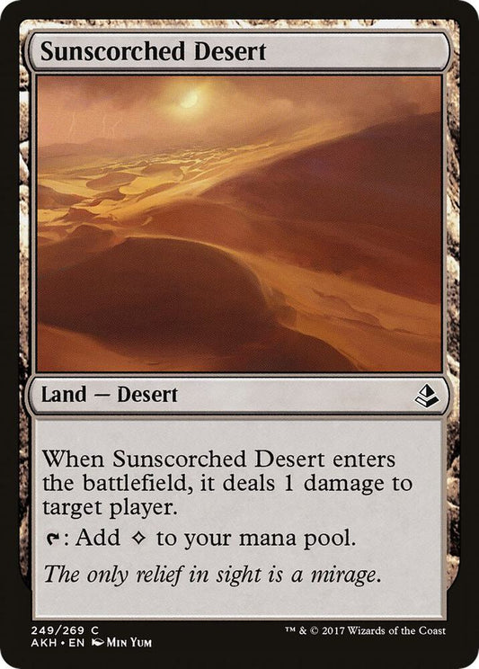 Sunscorched Desert 249 Amonkhet MTG C Foil NM