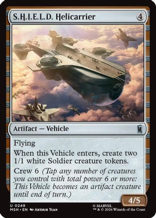 S.H.I.E.L.D. Helicarrier 249 Marvel Super Heroes MTG UC NM