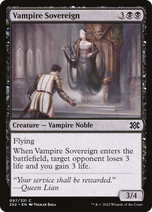Vampire Sovereign 97 Double Masters 2022 MTG C NM