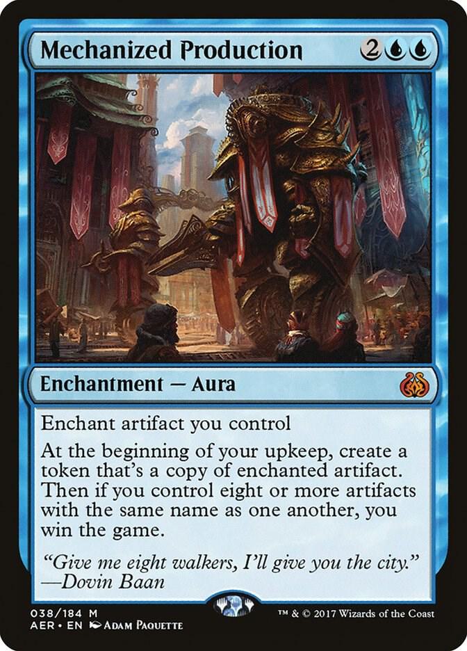 Mechanized Production 38 Aether Revolt MTG Mythic NM