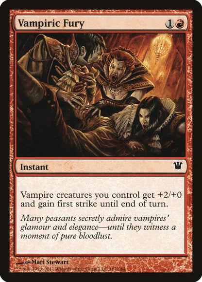 Vampiric Fury 167 Innistrad MTG C NM