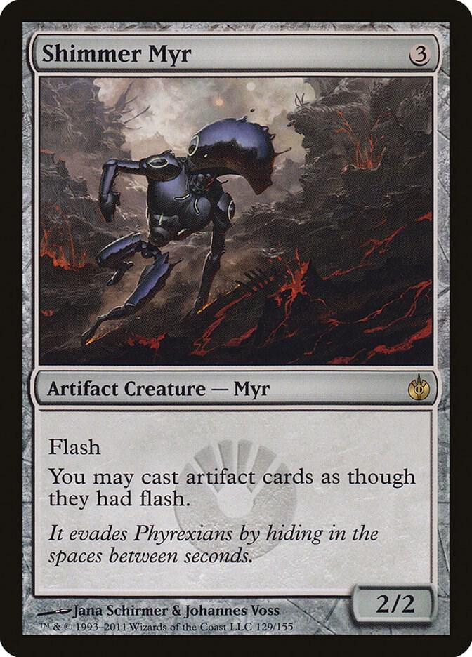 Shimmer Myr 129 Mirrodin Besieged MTG R LP