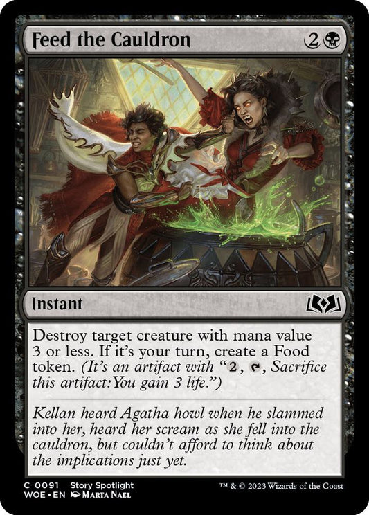 Feed the Cauldron 91 Wilds of Eldraine MTG C NM
