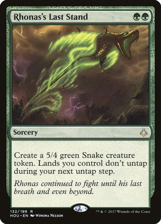 Rhonas's Last Stand 132 Hour of Devastation MTG R NM