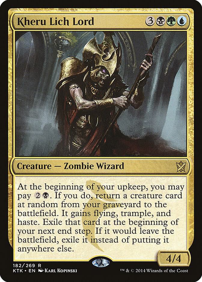 Kheru Lich Lord 182 Khans of Tarkir MTG R LP
