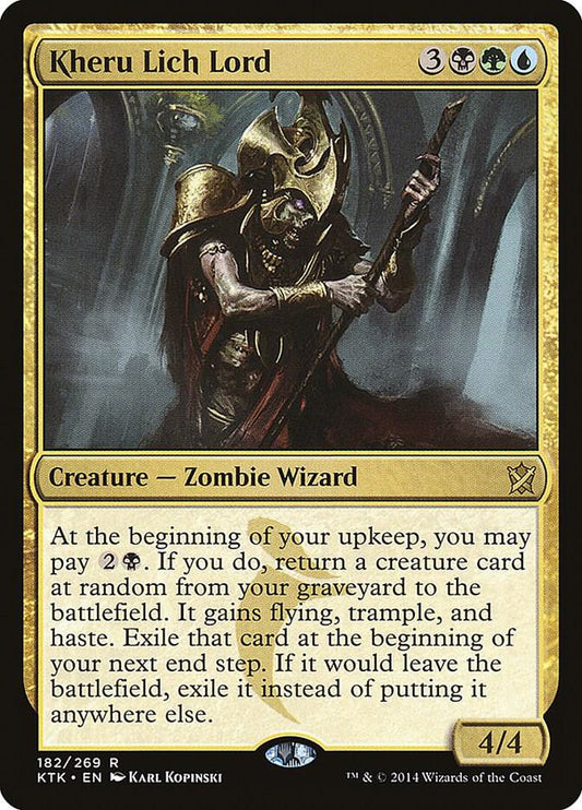 Kheru Lich Lord 182 Khans of Tarkir MTG R LP