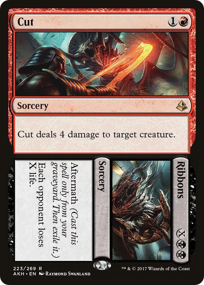 Cut // Ribbons 223 Amonkhet MTG R NM
