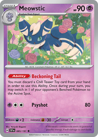 Meowstic 085/191 Surging Sparks Pokemon UC NM