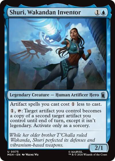 Shuri, Wakandan Inventor - Marvel Super Heroes (#75, Uncommon) - Near Mint