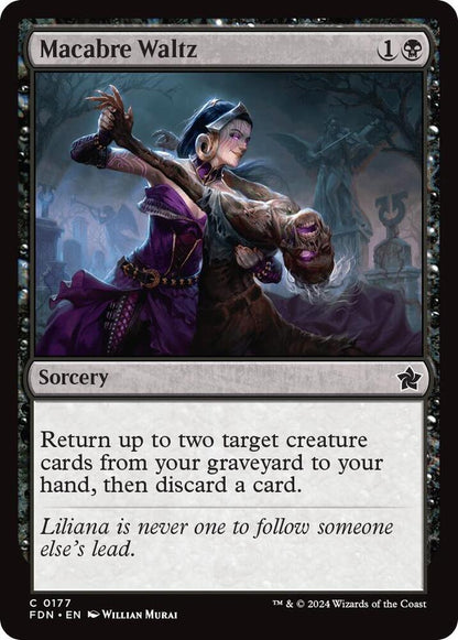 Macabre Waltz 177 Foundations MTG C NM