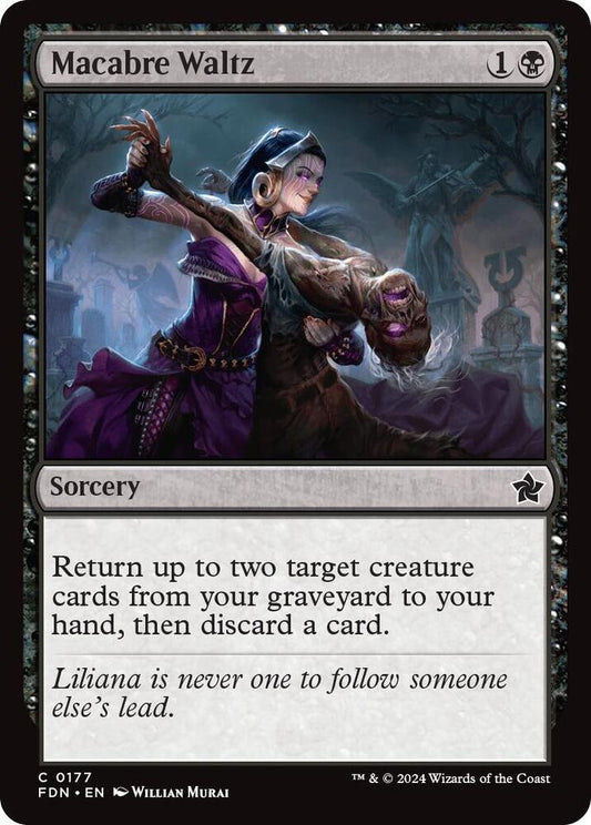 Macabre Waltz 177 Foundations MTG C NM