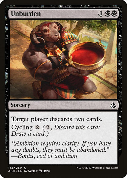 Unburden 114 Amonkhet MTG C LP