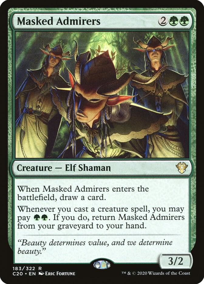 Masked Admirers 183 Commander 2020 MTG R NM