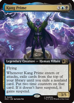 Kang Prime (Extended Art) 406 Commander: Marvel Super Heroes MTG R NM