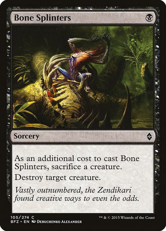Bone Splinters 105 Battle for Zendikar MTG C LP
