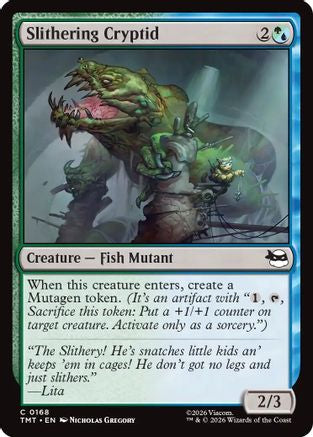 Slithering Cryptid 0168 Teenage Mutant Ninja Turtles MTG C NM