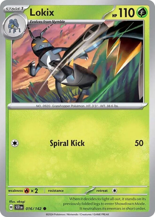 Lokix 16/142 Stellar Crown Pokemon C NM