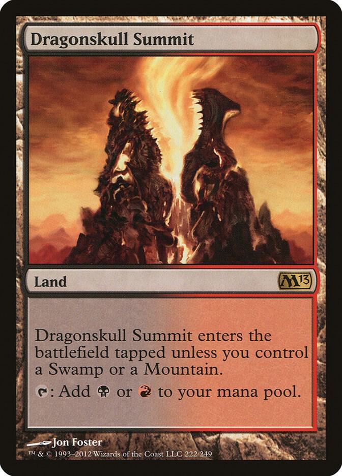 Dragonskull Summit 222 Magic 2013 (M13) MTG R NM