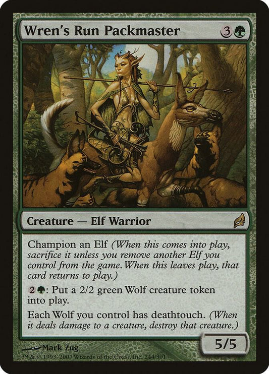 Wren's Run Packmaster 244 Lorwyn MTG R MP