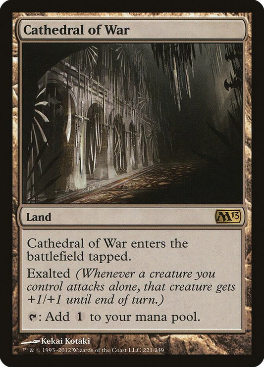 Cathedral of War 221 Magic 2013 (M13) MTG R NM