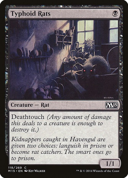Typhoid Rats 118 Magic 2015 (M15) MTG C LP