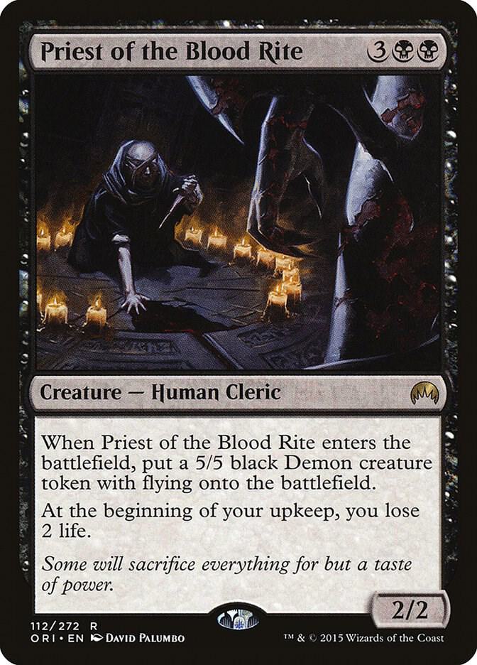 Priest of the Blood Rite 112 Magic Origins MTG R Foil NM