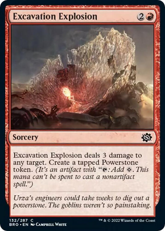 Excavation Explosion 132 The Brothers' War MTG C NM