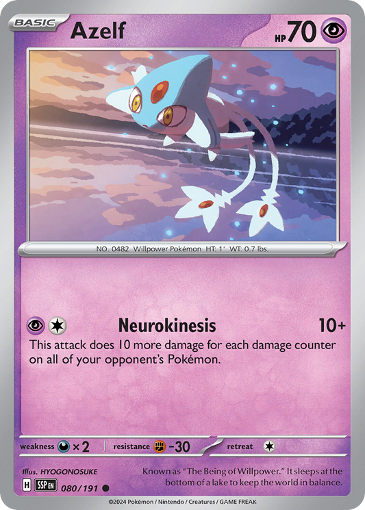 Azelf 080/191 Surging Sparks Pokemon C NM