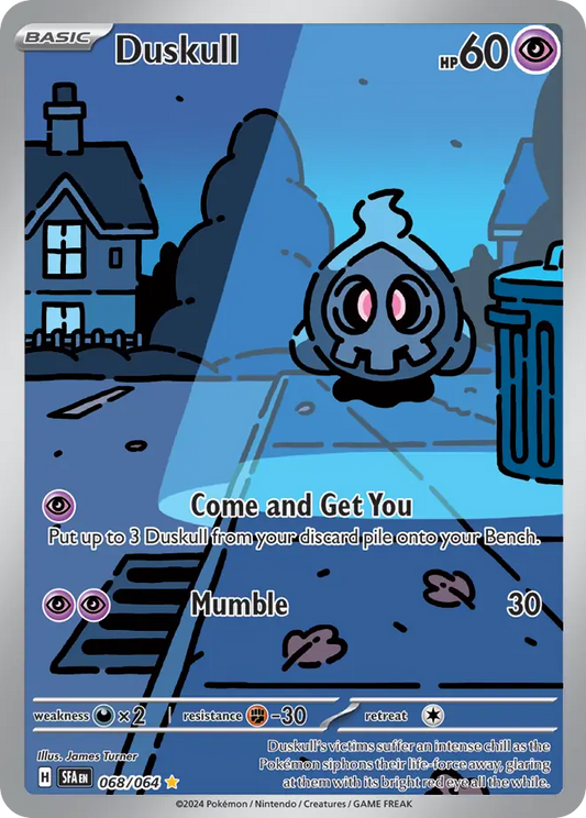 Duskull 068/064 Shrouded Fable Pokemon Illustration Rare Holo NM