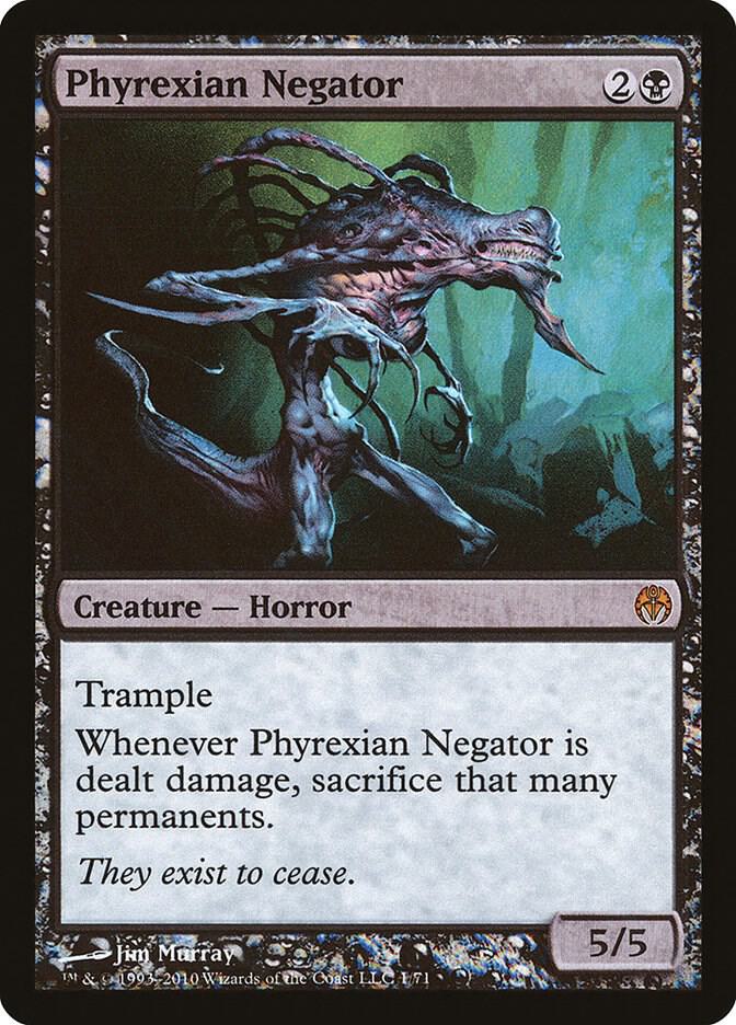 Phyrexian Negator 1 Duel Decks: Phyrexia vs. the Coalition MTG Mythic Foil LP