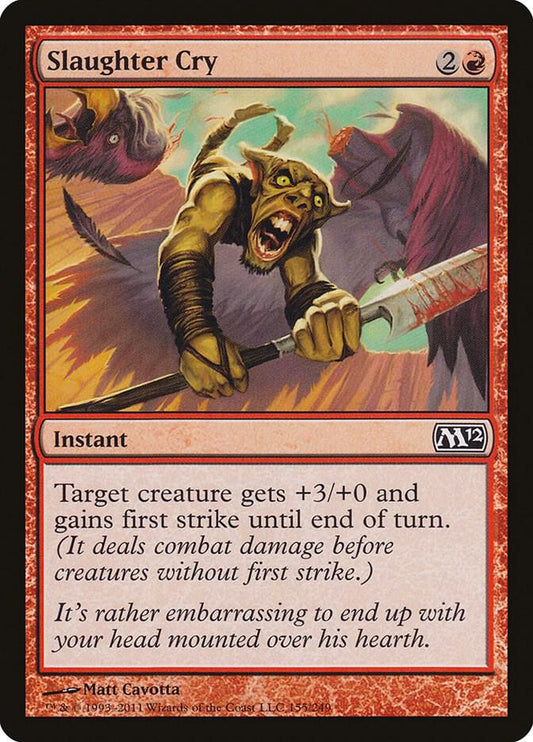 Slaughter Cry 155 Magic 2012 (M12) MTG C NM
