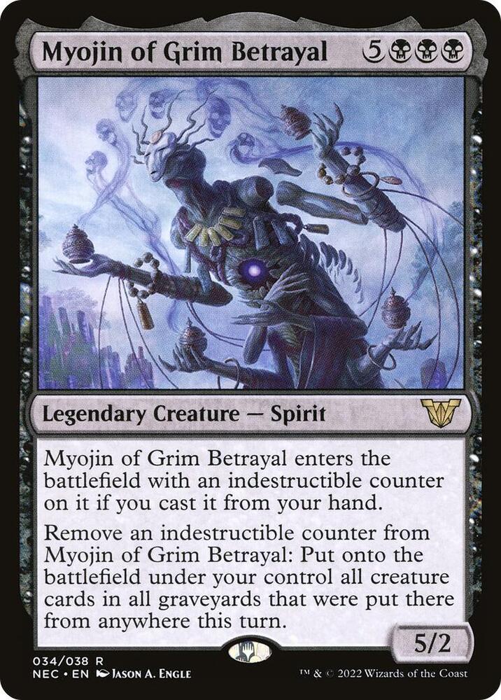 Myojin of Grim Betrayal 34 Commander: Kamigawa: Neon Dynasty MTG R NM