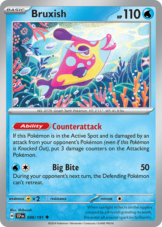 Bruxish 049/191 Surging Sparks Pokemon UC NM