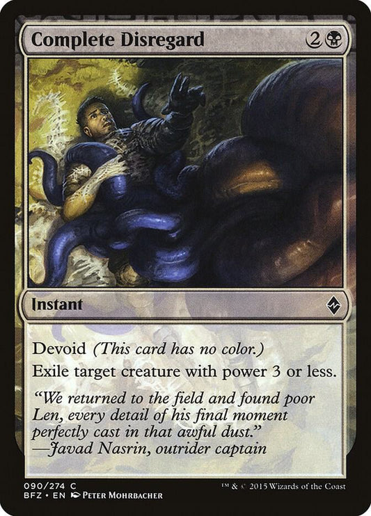 Complete Disregard 90 Battle for Zendikar MTG C LP